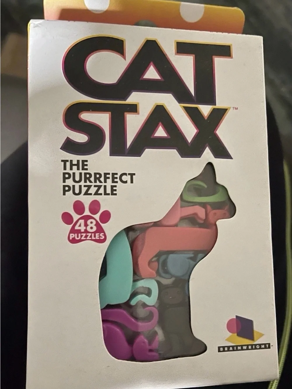 CAT STAX 48 Puzzles / Games In One-Brain teasers-Travel games